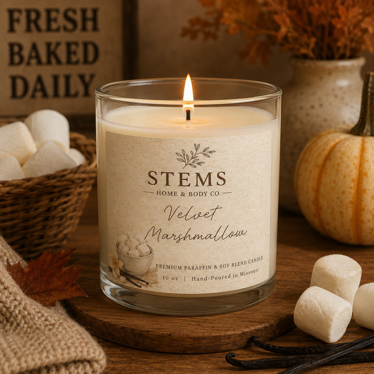 Velvet Marshmallow Candle