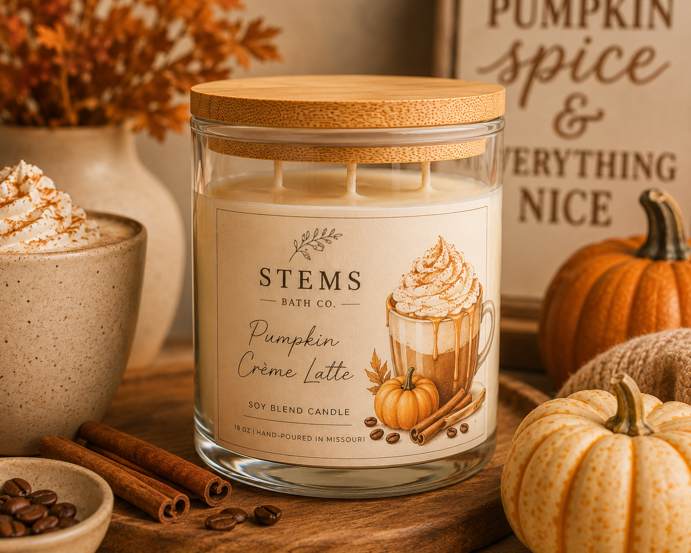 Pumpkin Crème Latte Candle