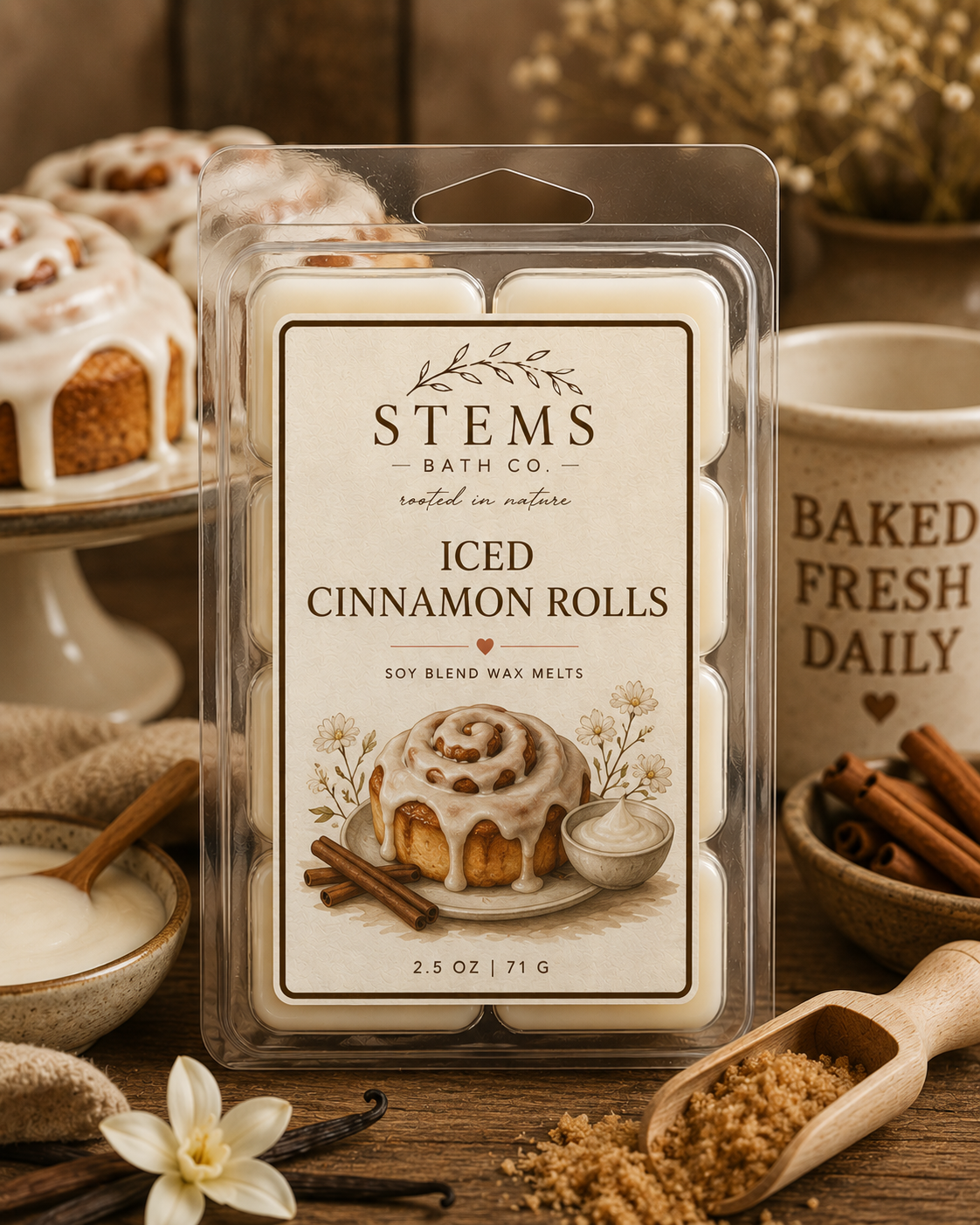 Iced Cinnamon Rolls Wax Melts