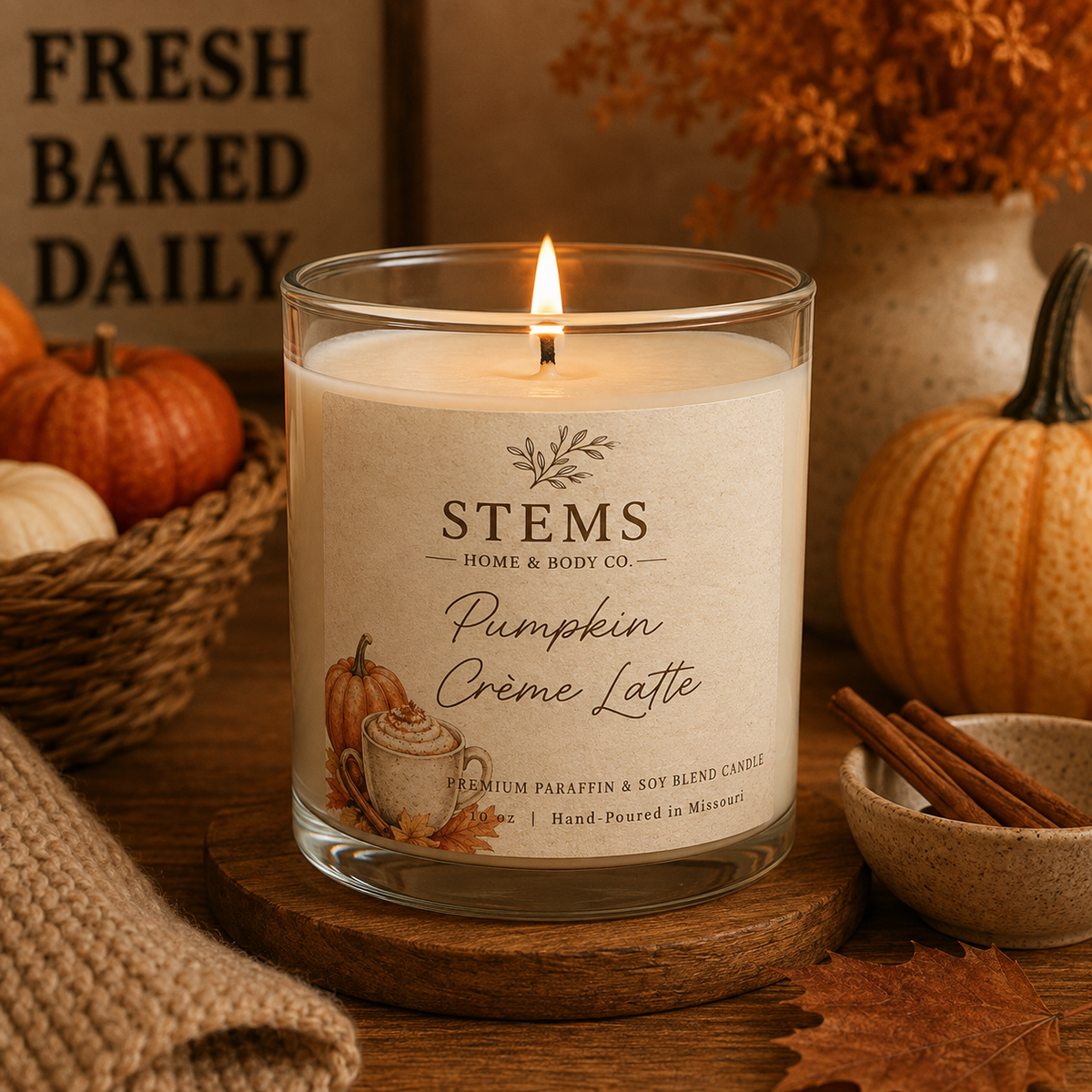 Pumpkin Crème Latte Candle