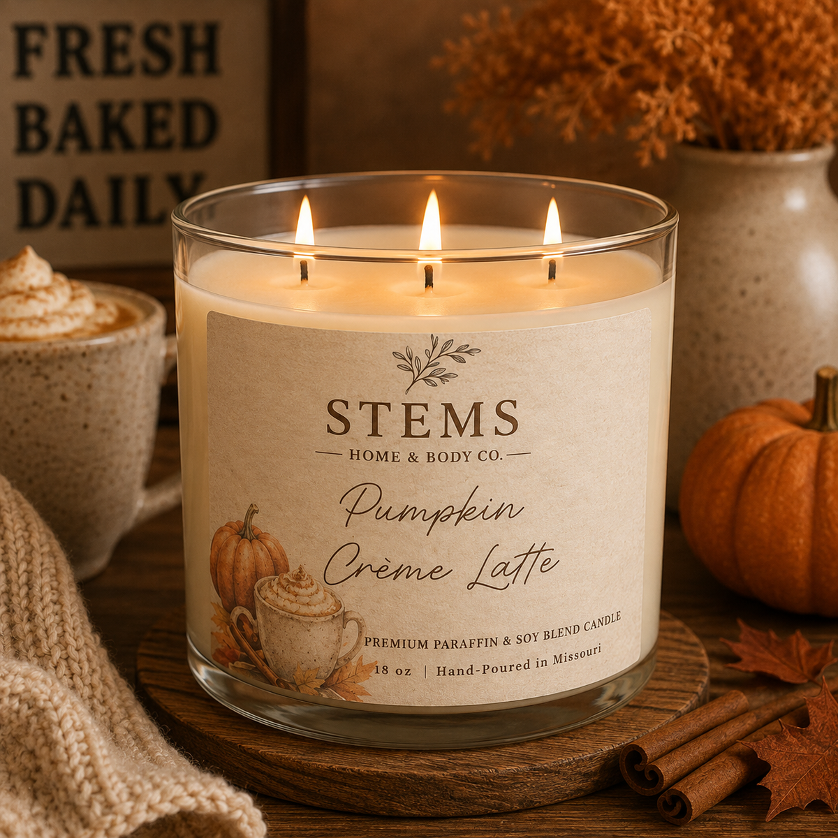 Pumpkin Crème Latte Candle