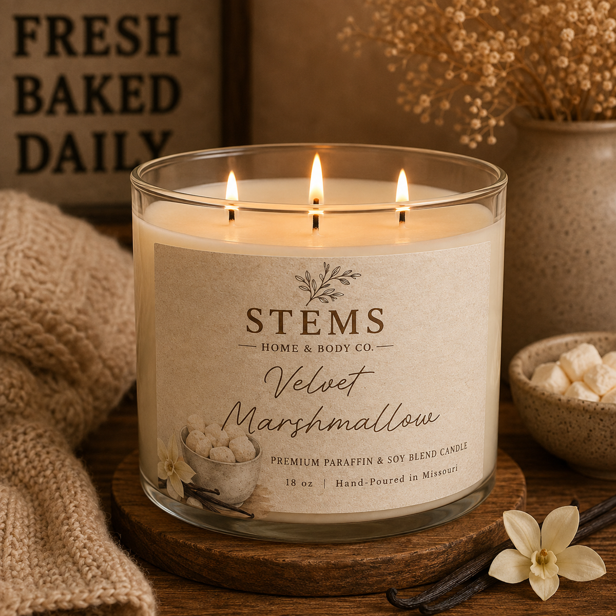Velvet Marshmallow Candle