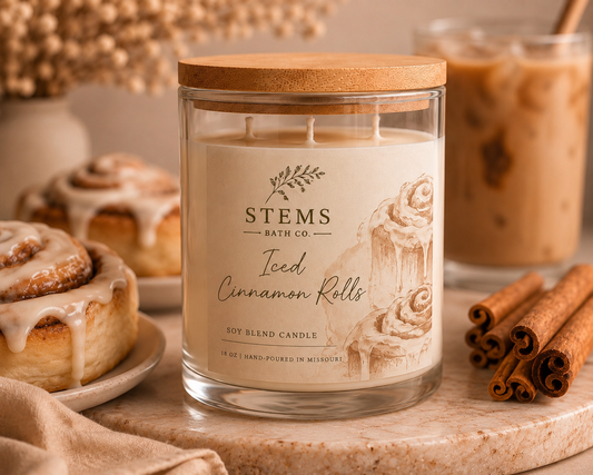 Iced Cinnamon Rolls Candle