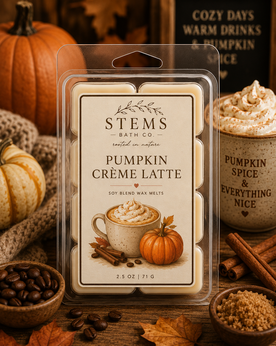 Pumpkin Crème Latte Wax Melts